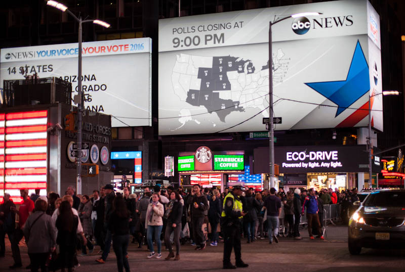 Documentary photography at Time Square
