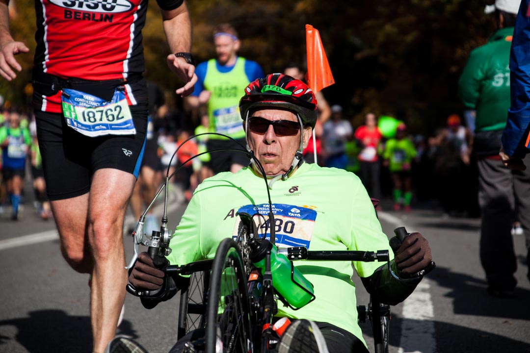 Documentary photography in central park at the New York city marathon