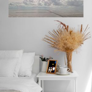 Produktfoto: Nordsee Wattmeer mit Wolken Fine Art Poster für Hotel und Ferienwohnungen.